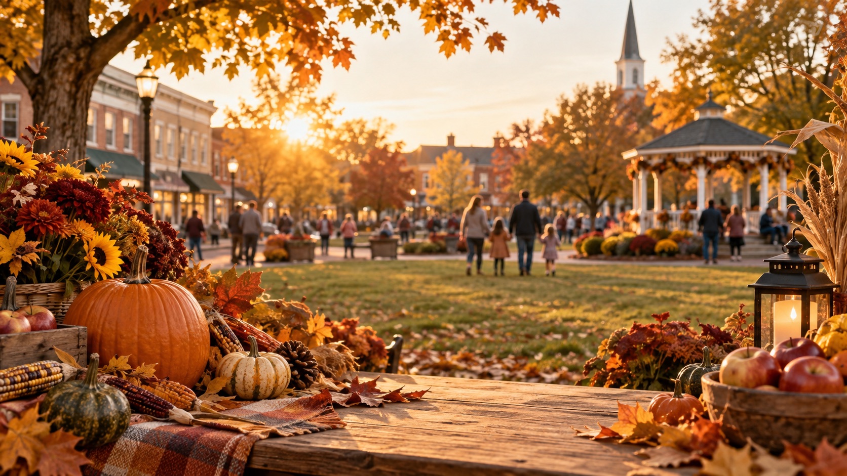 A seasonal light display